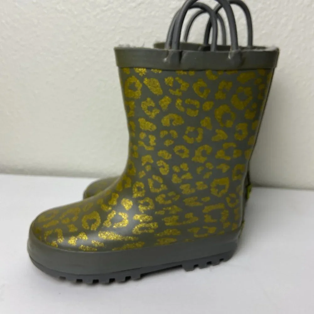 Western Chief Glitter Toddler Girls' Waterproof Rain Snow Boots size 9/10
